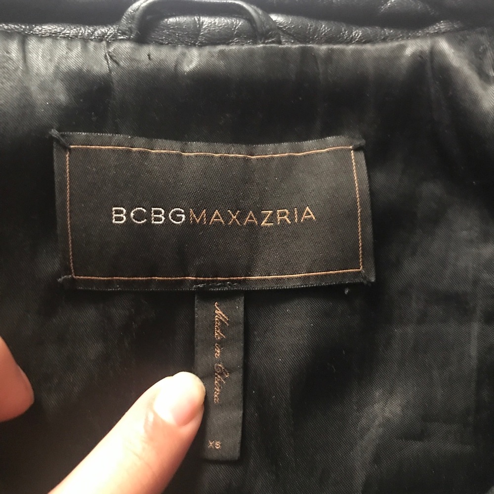 BCBG Leather Jacket - Picture 2 of 3